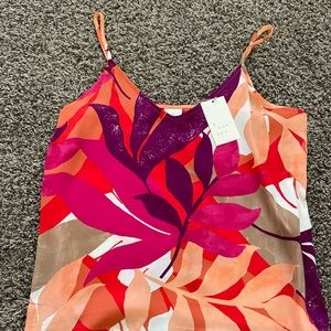NWT. A New Day Floral Flowy Tank Top. Women’s size medium.